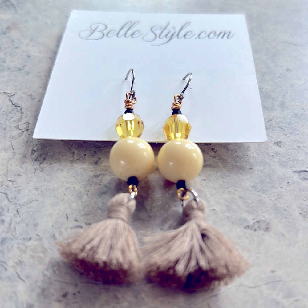 BelleStyle Swarovski Tassel Earrings